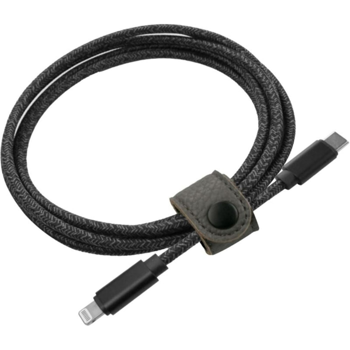 Câble Lightning ADEQWAT vers USB-C 3M Noir