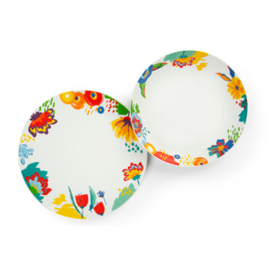 Servizio piatti 12 pezzi Excelsa – Saint Tropez, Porcellana Multicolore