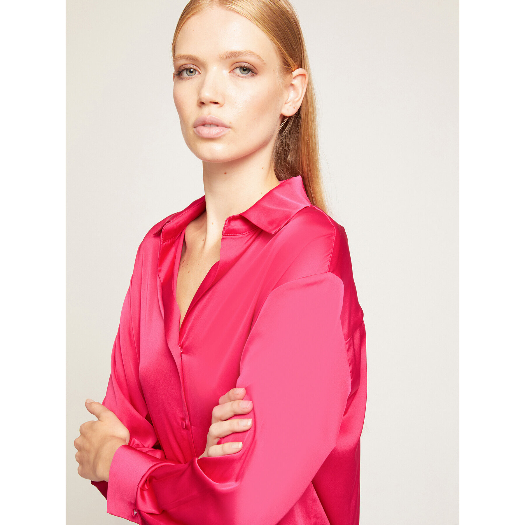 Motivi - Camicia satin - Fucsia