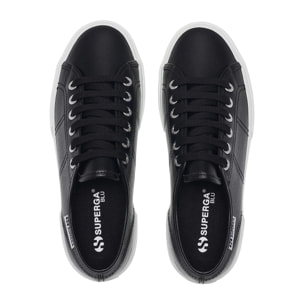 Superga - Scarpe da donna Donna Nero - 3740 Platform Vegan Tumbled Material Leggera