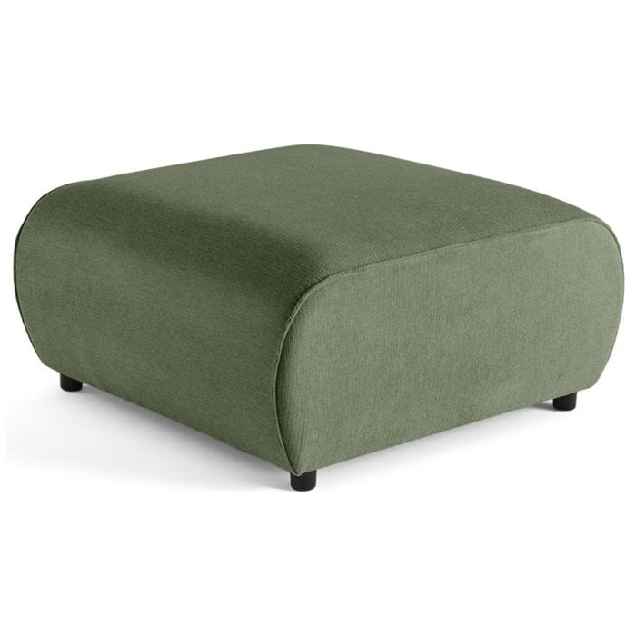Suaro - Pouf en tissu texturé - Vert