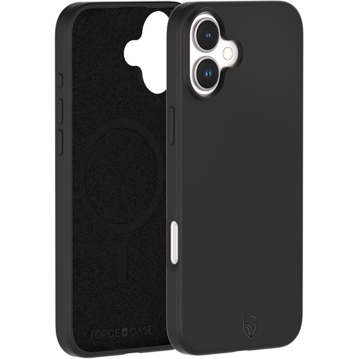 Coque FORCE CASE iPhone 16 Plus MagSafe siliconne Noir
