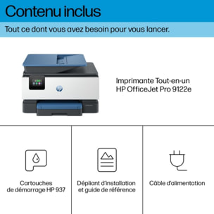 Imprimante jet d'encre HP OfficeJet Pro 9122e éligible Instant Ink
