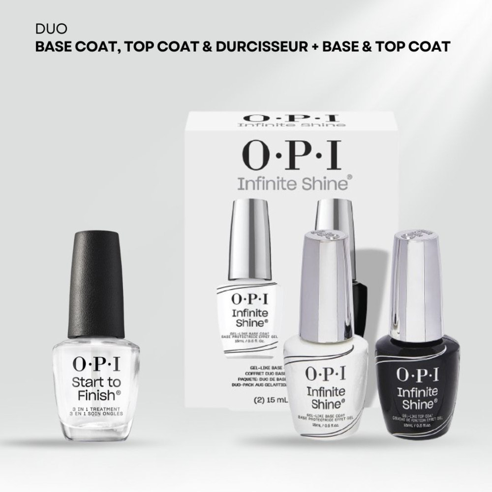 Duo Infinite Shine - Base et Top Coat Duo Pack - 30ml Base Coat, Top Coat
