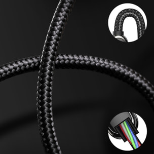 Cavo PD da USB-C a USB-C da 100 W, ricarica rapida, display digitale, 2 metri.