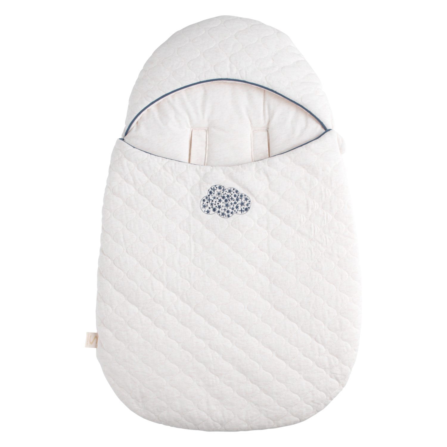 Nid d'ange bébé 5 attaches en coton matelassé