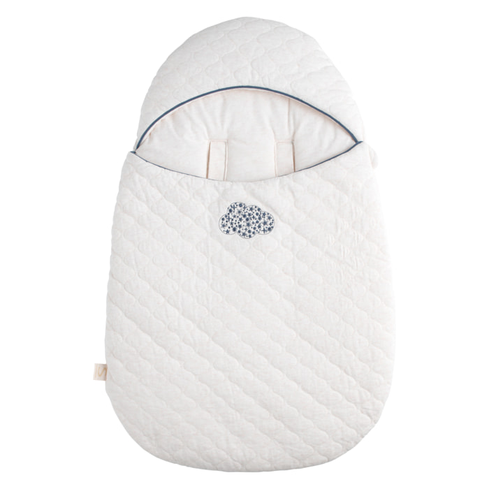 Nid d'ange bébé 5 attaches en coton matelassé