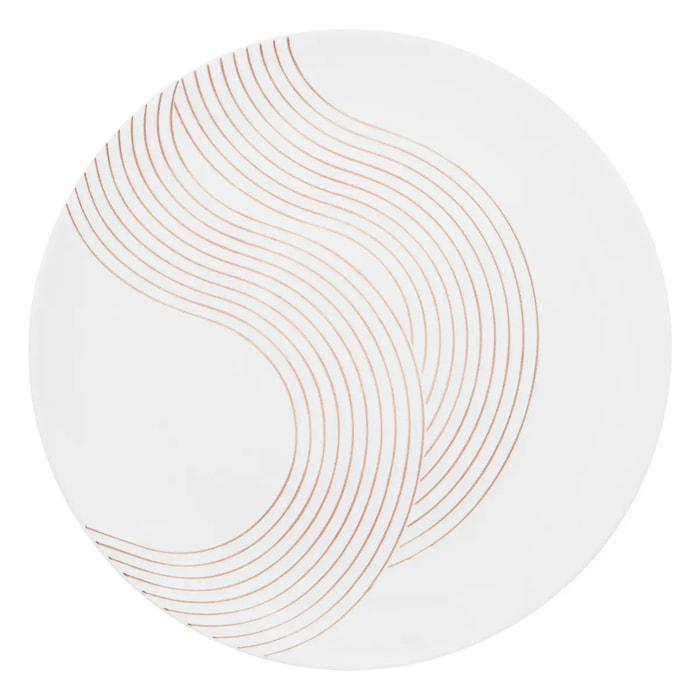 Assiette plate Sky lounge blanc D26,5xH2,9cm
