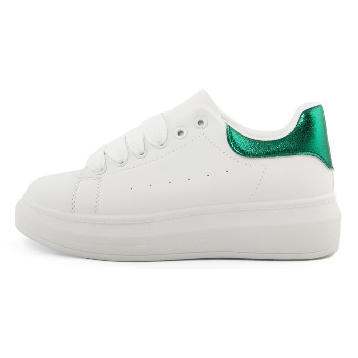 Sneakers Donna colore Verde-Altezza tacco:3,5cm