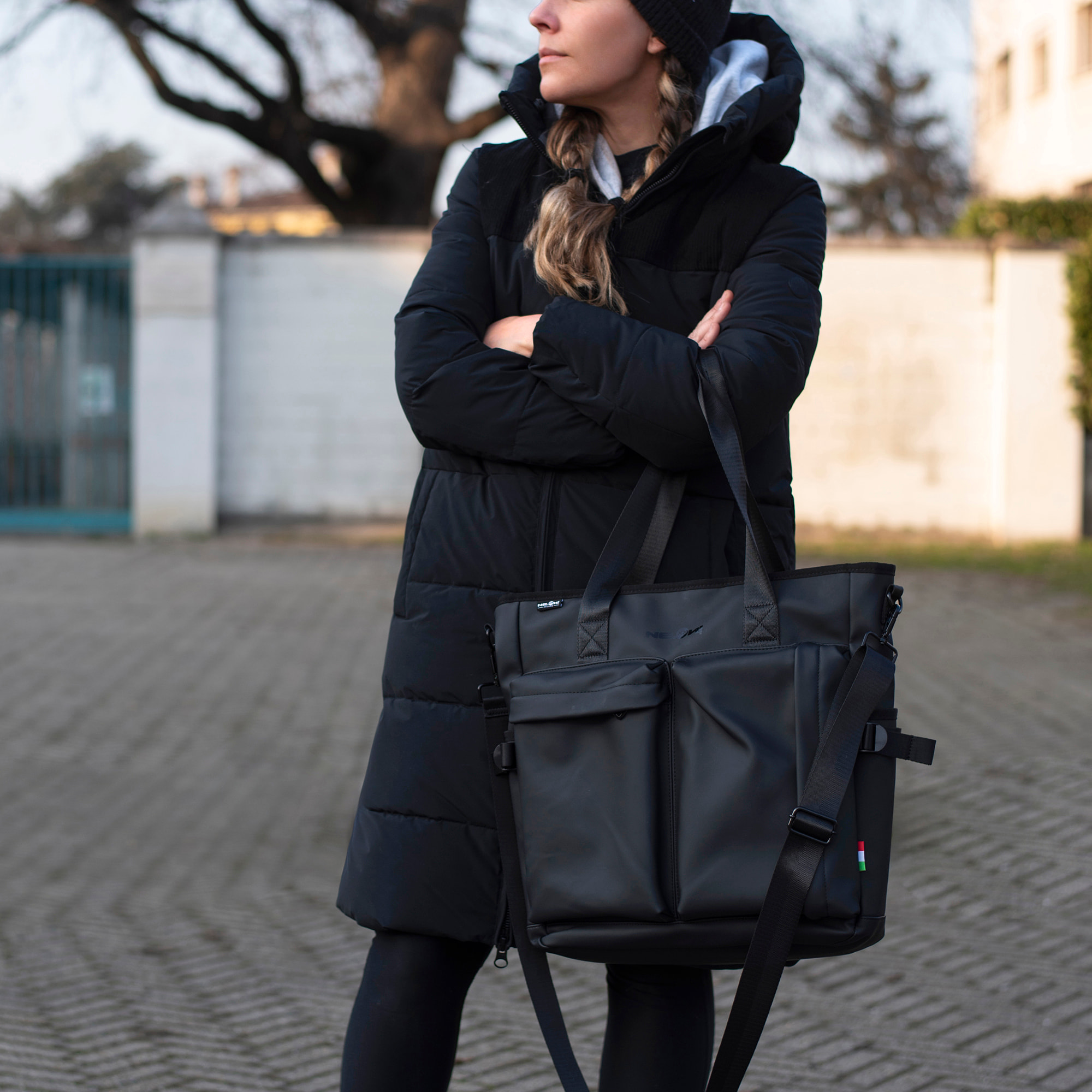 TOTE BAG NEW NEON COL. NERO