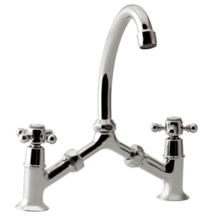 Mélangeur à pont PAINI Tiffany Chromé lavabo ou cuisine