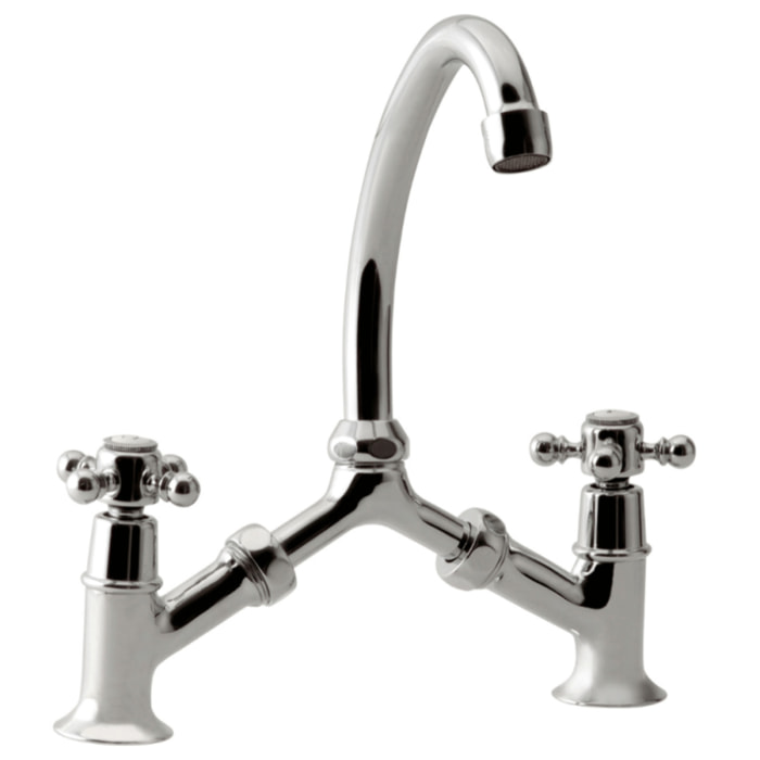 Mélangeur à pont PAINI Tiffany Chromé lavabo ou cuisine