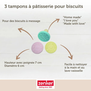 Ensemble de tampon pour biscuits Zenker Smart Pastry