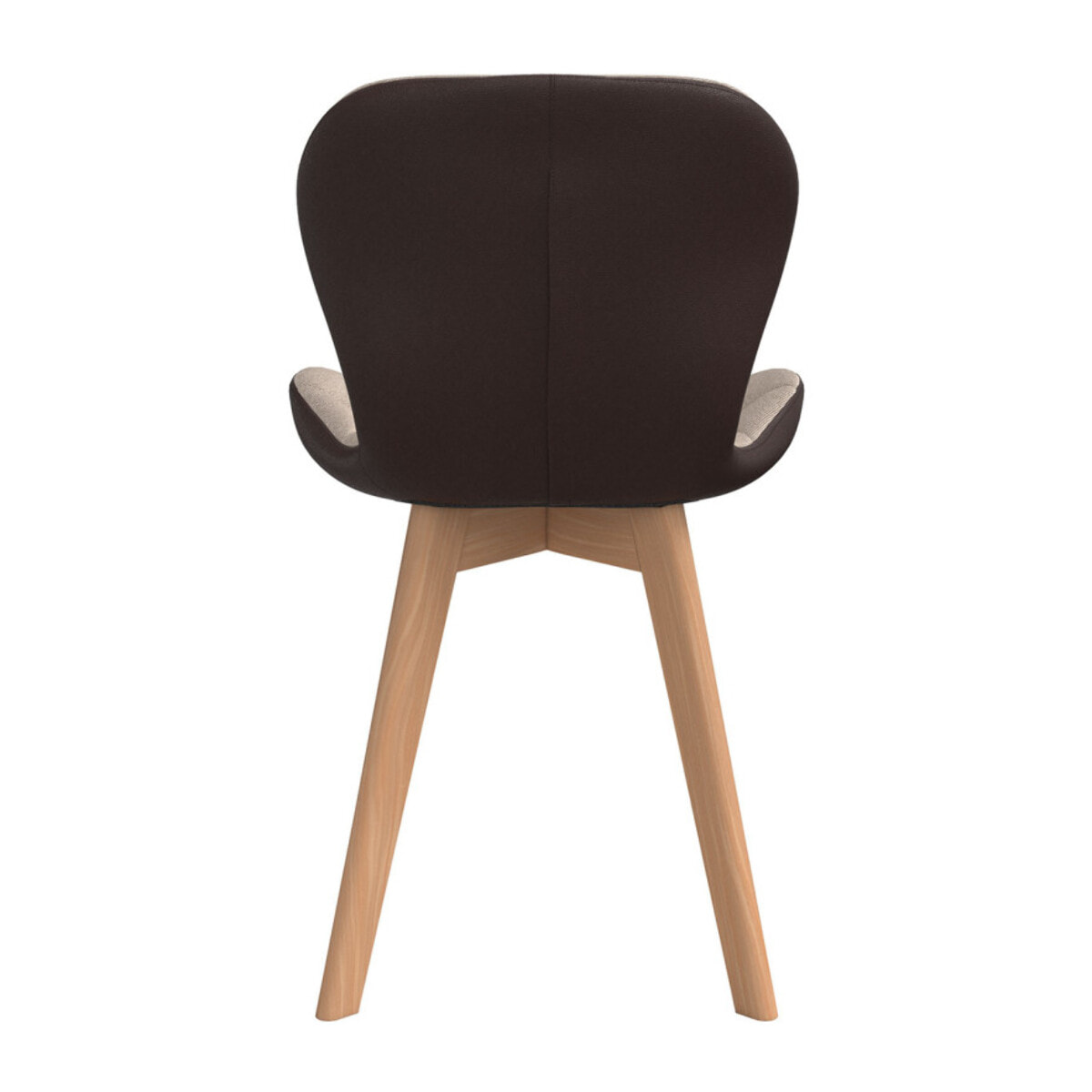 Chaises Gladys en tissu et pieds bois