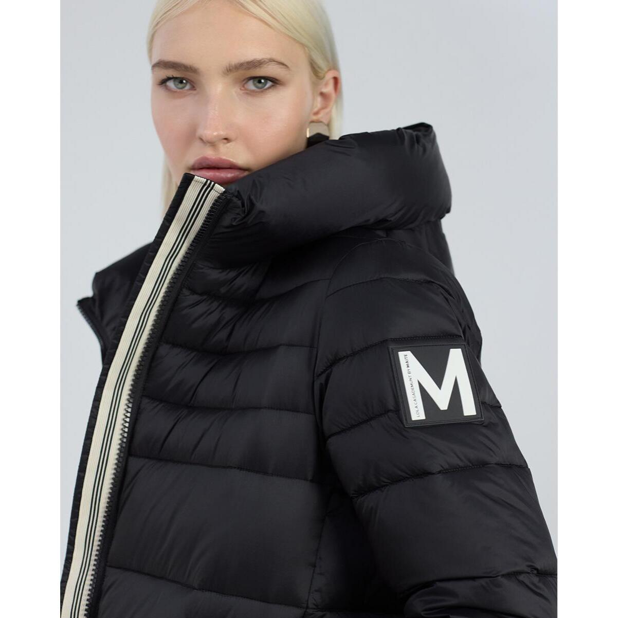 Anorak lungo foderato con logo