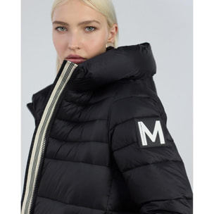 Anorak lungo foderato con logo