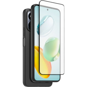 Coque CASR Honor 200 smart coque noire+ verre tremp