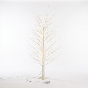 Albero luminoso decorativo con rami LED bianco caldo - Bianco