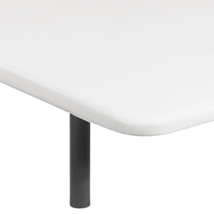 Base Tapizada Blanca Reforzada Tejido 3D Transpirable con 4 Patas, Montaje Incluido, 3 Años de Garantía · ROYAL SLEEP
