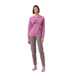Pigiama donna caldo cotone articolo paris Noidinotte