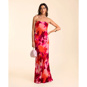 Vestido midi palabra de honor