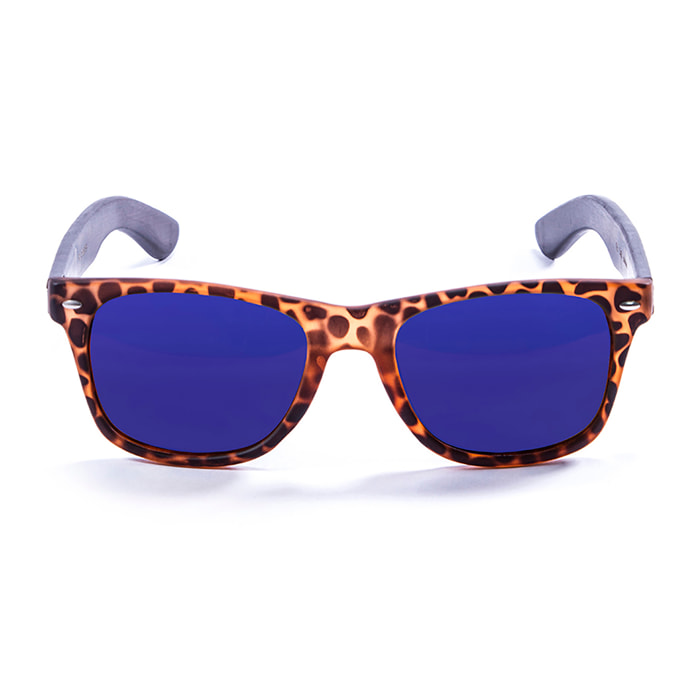 OCCHIALI DA SOLE OCEAN BEACH WOOD di colore marrone