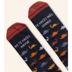 Calcetines "No te haces mayor, te haces más grande"
