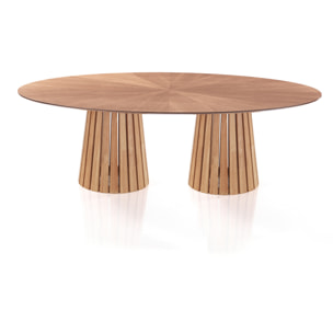 ORESTELUCHETTA Tavolo ovale MALTA WOOD