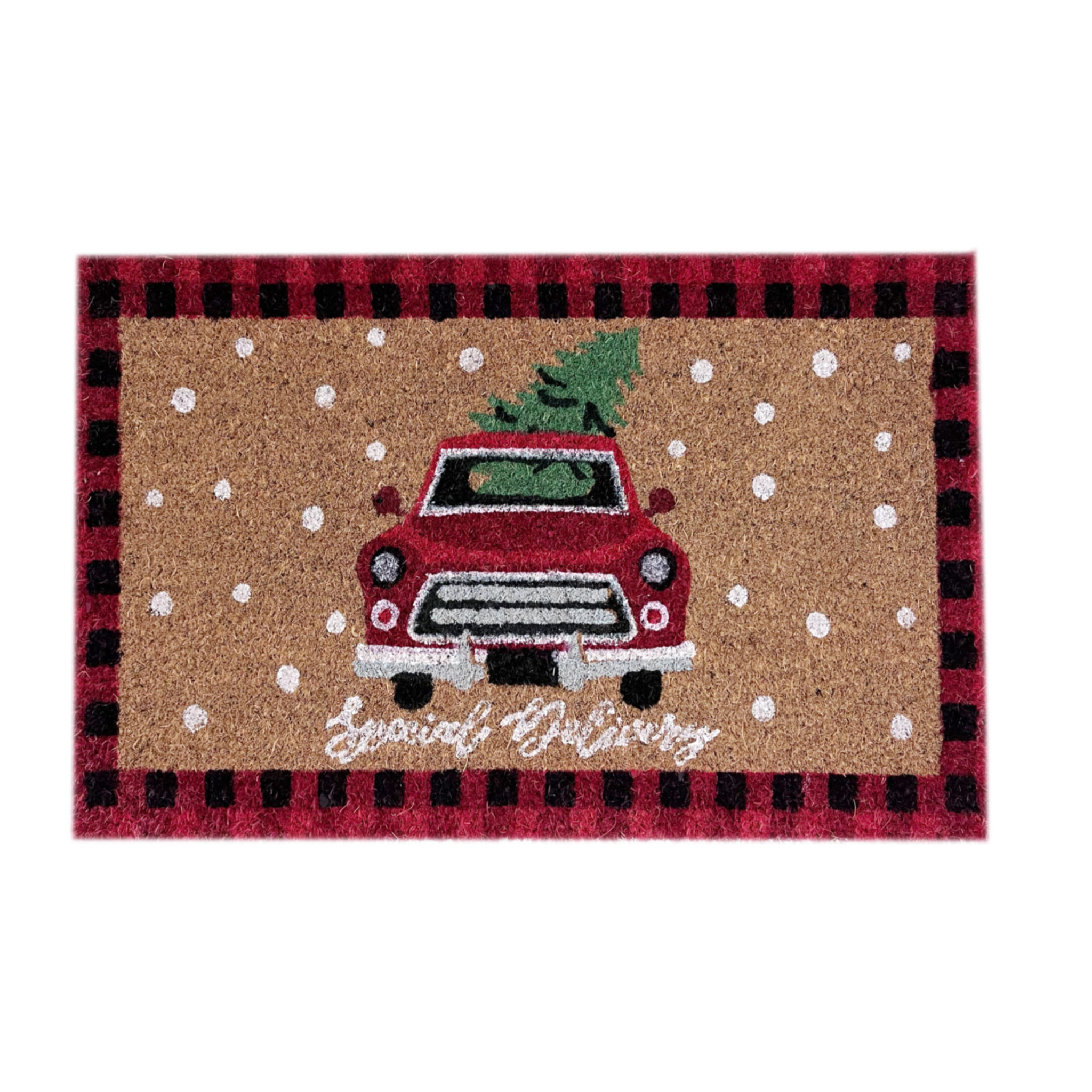 Zerbino Natalizio Ingresso Casa Antiscivolo In Cocco Pick Up