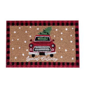 Zerbino Natalizio Ingresso Casa Antiscivolo In Cocco Pick Up