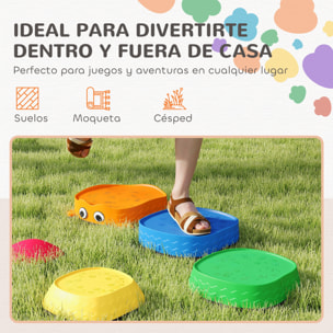 Conjunto de Piedras de Equilibrio para Niños Apilables de 5 Piezas Juego de Equilibrio para Niños de +2 Años Forma de Rana Antideslizantes para Interior y Exterior Multicolor