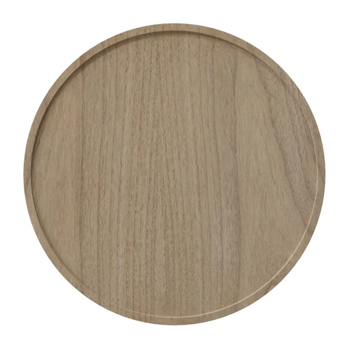 Table basse ronde en bois de mindi D60 cm - Paloma