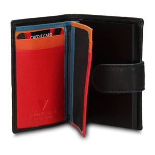 Portafoglio uomo in vera pelle - Modello Vesper Pro - Casual - 7.5 x 10.0 x 2.0 cm