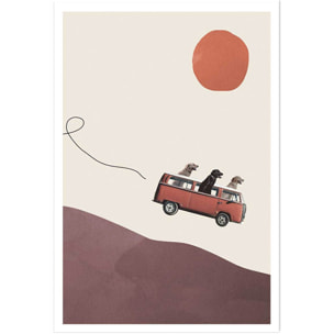 Affiche enfant aventurier Affiche seule