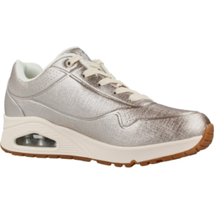 Sneakers De  Mujer Uno Shinin Bright Plata