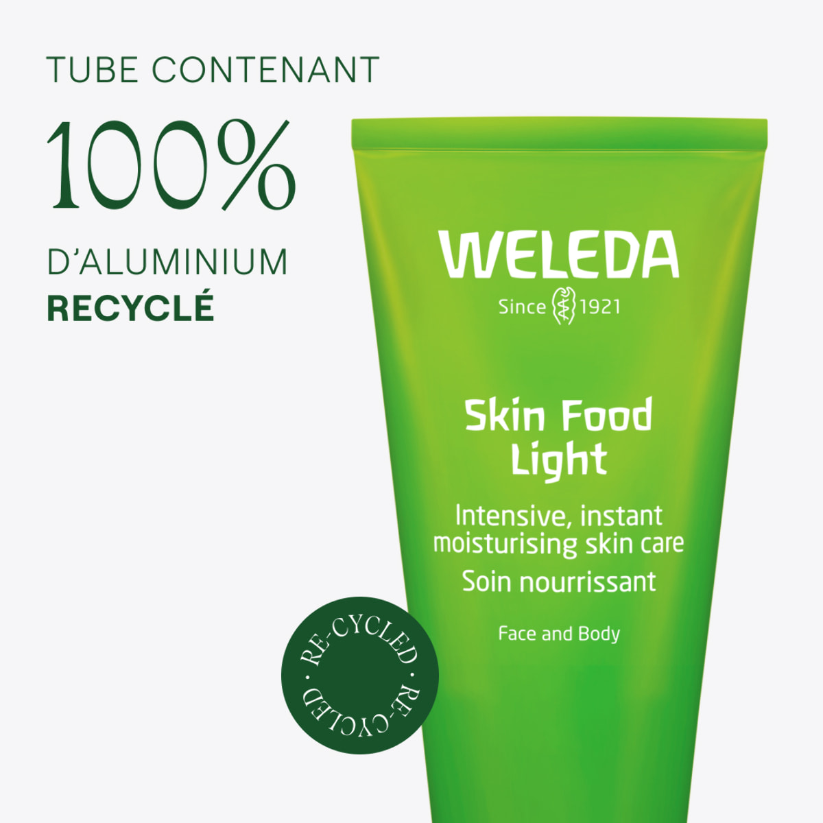 WELEDA - Duo Skin Food Soin nourrissant - texture légère - peaux sèches et agressées - Certifié Natrue ** - Tube 75 ml  x 2