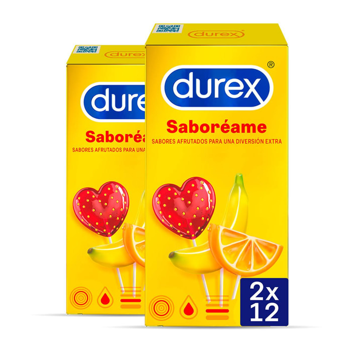 PRESERVATIVOS SABORÉAME - 24 CONDONES