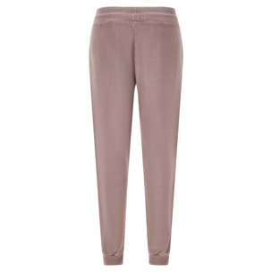 Pantaloni joggers in felpa invernale con elastico logato