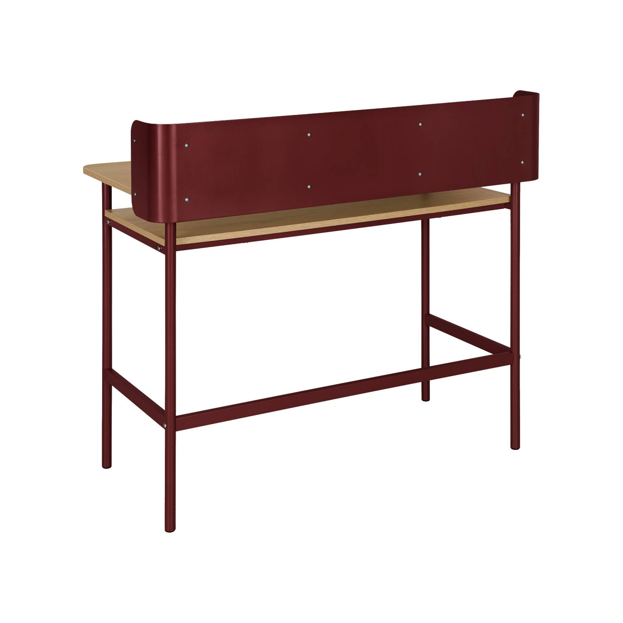 Bureau métal et décor bois 3 niches MOLTO