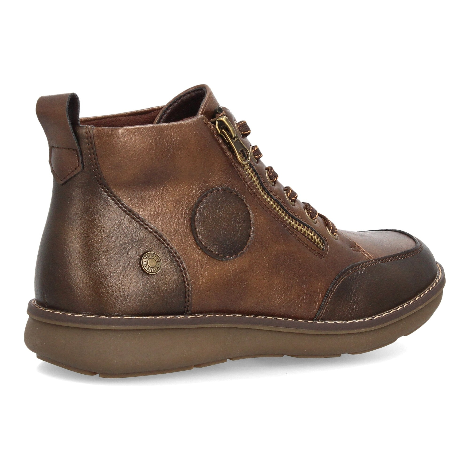 Botines casual mujer con cremallera lateral