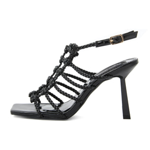 Sandali con tacco Donna Nero