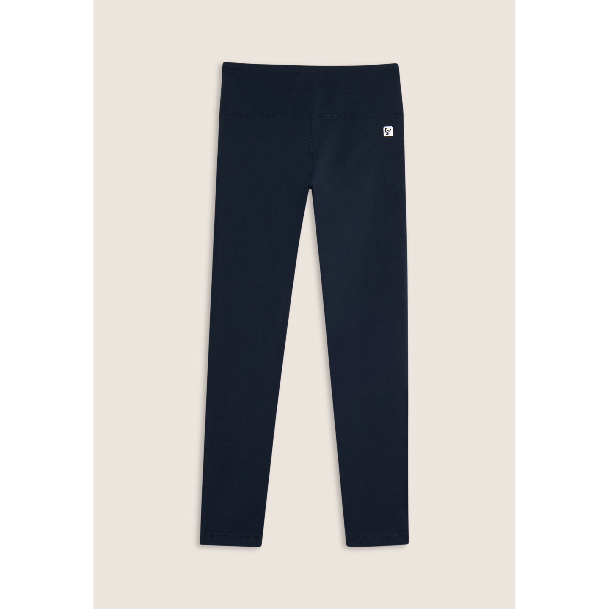 Leggings in cotone con vita alta e carré a cuore