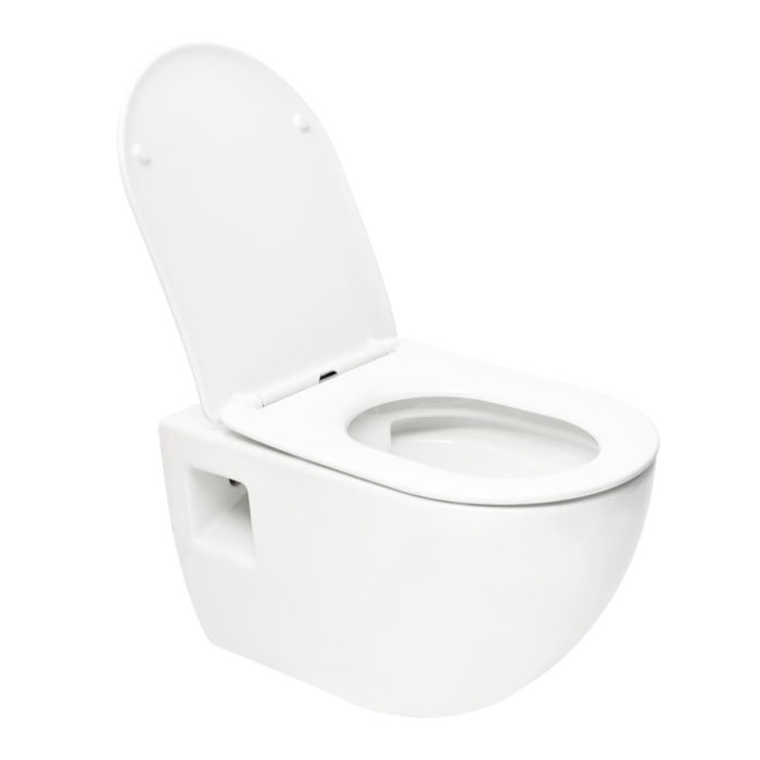 Pack WC Bâti-support Duofix  + WC sans bride SAT + Abattant SoftClose + Plaque Blanche