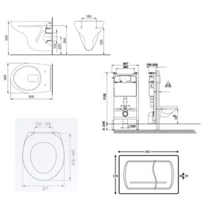 Pack Bâti-support Roca Active + WC suspendu Jika Neo + plaque chrome mat (RocaActiveS-LinePro-2)