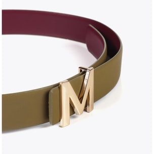 Cintura reversibile con fibbia M