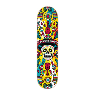 Tabla de skate Hydroponic MEXICAN SKULL 2.0 YELLOW