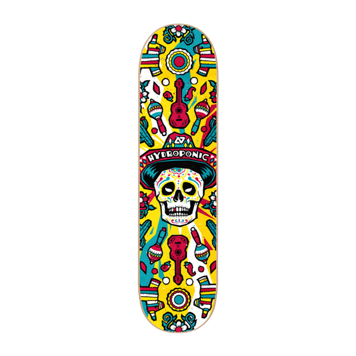 Tabla de skate Hydroponic MEXICAN SKULL 2.0 YELLOW