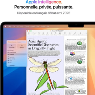 Ordinateur Apple MACBOOK Air 15" Puce M4 CPU 10 / GPU 10 cœurs Mémoire RAM 16Go Stockage 256Go SSD Retina Minuit