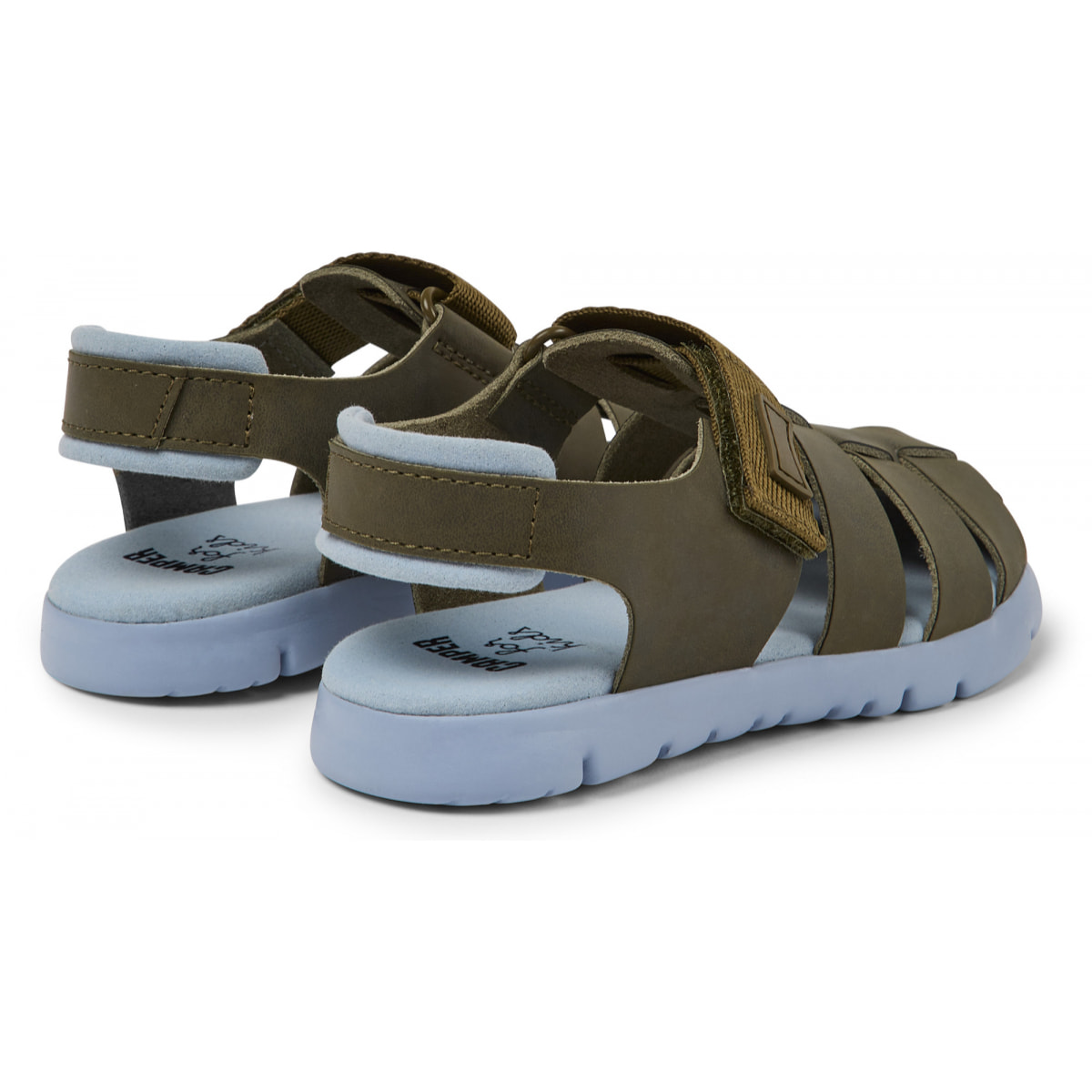 Sandalias - CAMPER Oruga - Verde - Cuero/Tejido