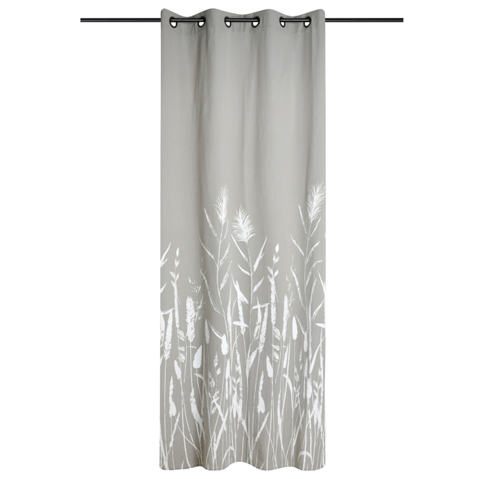 Rideau à oeillet tamisant pampa - Naturel